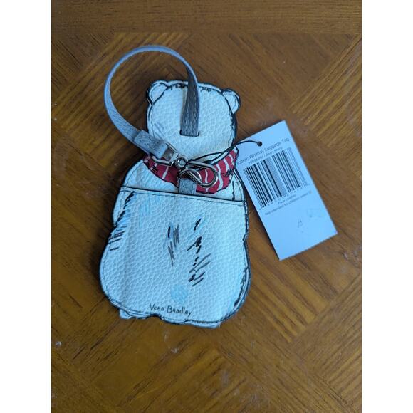 VERA BRADLEY Whimsy Luggage Tag Gift - Beary Merry Polar Bear - Card Holder NWT - Picture 2 of 2